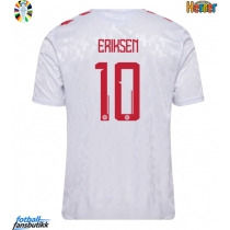 Danmark Christian Eriksen #10 Bortedrakt EM 2024 Kortermet